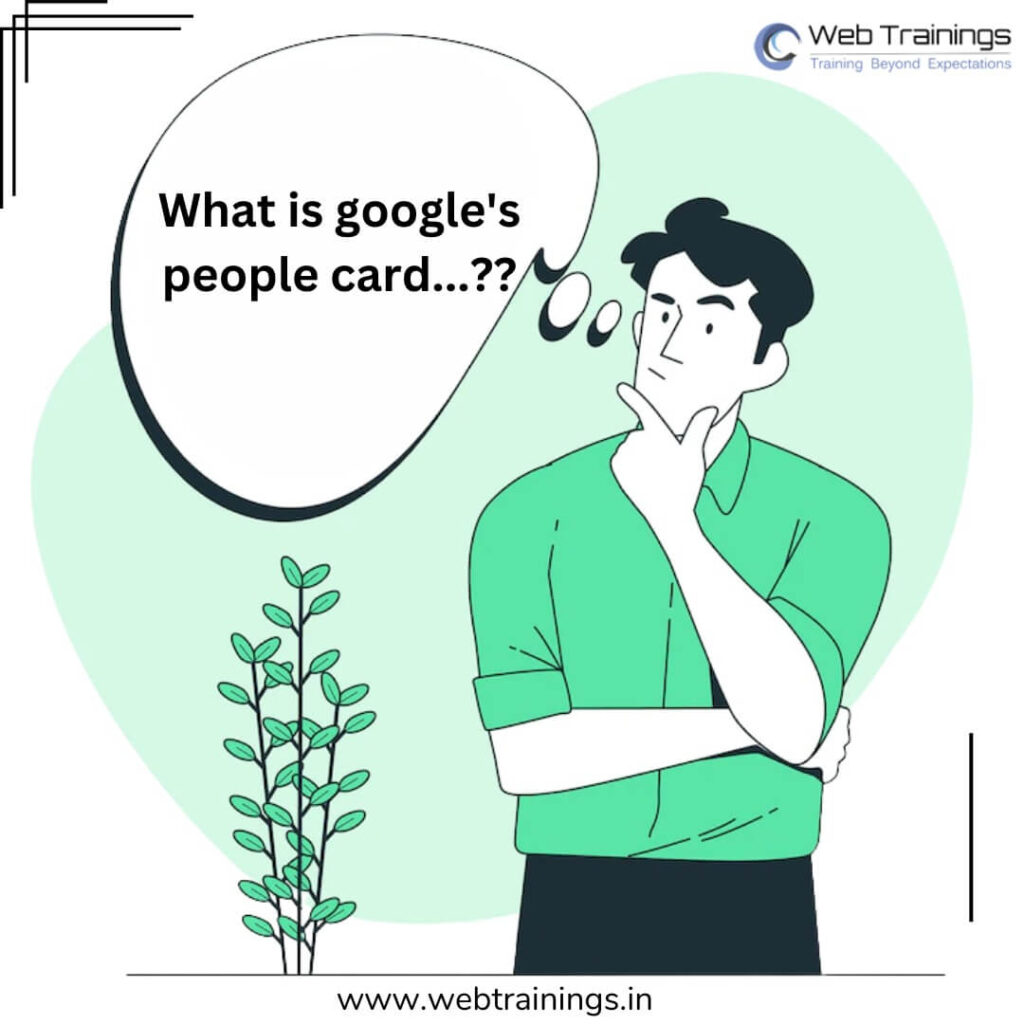 What is google people card